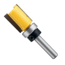 Double Flutes 1/4" Shank Straight Flush Trim Router Cutter Bit Bearing 25mm