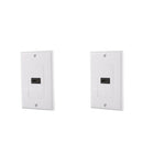 2pcs HDMI Distribution & Organization Wall Plates, Single Gang HDMI 4K