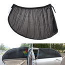 2Pcs Car Window Side Sun Shade Cover Block Static Cling Visor Screen Black