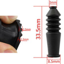 10Pcs Bike V Brake Noodles Cable Guide with 10Pcs Bike Cable Guide Pipe Rubber
