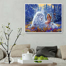 Lion and Girl Full Drill Diamond Painting Cross Stitch Mosaic Home Decor