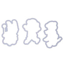 Playing Bear Silicone Clear Stamp + Cutting Dies Stencil Craft Scrapbook A