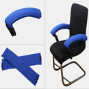 2 PCS Armrest Cushion Pads Elbow Pillow Arm Rest Cover with Zipper Navy Blue