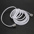 Phone male to male RJ11 Plug adapter cable 10-feet length for the fixed-lineJ6Z1