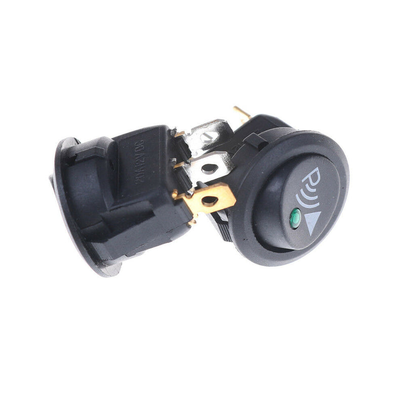 2pcs Parking Sensor Switch 12V 20A 3Pin Illuminated Rocker Switch Round  JR