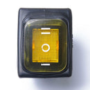 6 Pin On-Off-On Car Boat Lighted Rocker Toggle Switch Waterproof Yellow