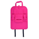 Pink Car Seat Back Bag Organizer Storage For iPad Phone Holder Multi-Pocket Felt