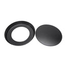 Round Aluminum Alloy Non Stick Loose Base Pie Tart Quiche Tin Black (8 Inch