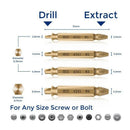 6 pcs Screw Remover, Damaged Screwdriver Set, Broken Bolt Screw Remover, Sc W1I1