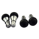 4 Pieces TR412AC 33mm Circuit Performance Shorty Chrome Valve Stems