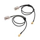 2Pack SMA Female to UHF PL-259 to SO-239 Female Handheld Adapter Antenna Cable