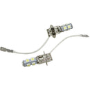 2Pcs H3 100W Super Bright LED White Fog Tail DRL Head Car Light Bulb 12V Set