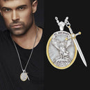 Round Shield Necklace Pendant Necklace