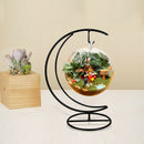 1 Piece Fashion Hand-made Iron Moon Shape Wedding Candle Holder Candlestick I7X4