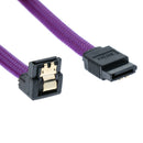 SATA III Data Drive Cable With Locking Latch 50cm Straight To Right Angle
