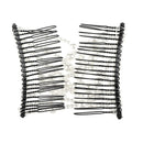 2Pack Double Insert Comb Clip Stretchy Hair Head Comb DIY Hair Styling Tools