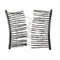 2Pack Double Insert Comb Clip Stretchy Hair Head Comb DIY Hair Styling Tools