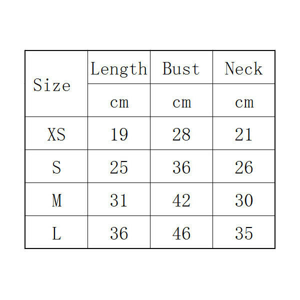 Dog Cat T-Shirt Clothes Vest Tee Cotton Puppy Pet Apparel Costume Coat Jack