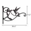 Hanging Plant Hook Hummingbird Cast Iron Decorative Flower Basket Wall Hang D1I7