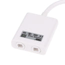 1 in 2 Out Digital Toslink Optical Fiber Audio Splitter Cable Adapter