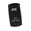 Universal 12-24V LED Light Bar Rocker Switch Push Button On Off Control
