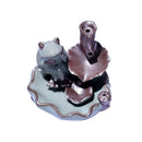 Buddhism Incense Burner Ceramic Stick Cones Holder Smoke Backflow Burner Frog