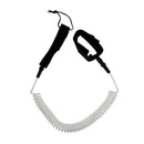 Surfboard Surfing Leash SUP Board Coiled Cord Leg Rope Double Swivels 10FT