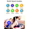 Smart Watch for Android Mens Heart Rate Blood Pressure Monitor Black+Grey