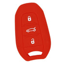 Car Key Protive Cover Holder for BUICK Flip Smart 3 Buttons Remote Key Fob  Red