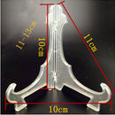 10xFolding Picture Frame Easel Stand Clear for Shop Cafe Art Gallery 10cm 14cm