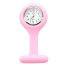 5X(SILICONE GEL Nurses Fob Watch (Washable, Infection Free)Pink I9J2)