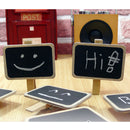 Standing Wooden Photo Holder Card Paper Note Memo Clip Desk Decor3c