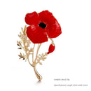 Elegant Women Flower Shape Alloy Breastpin Mother's Day Brooch Jewelry Gift A