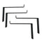 4x Heavy Duty Scaffold Board Rack Organizer Industrial Iron Shelf Brackets Black
