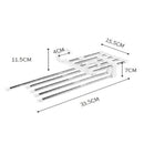 Pants Hanger Closet Organizer Non Slip Multi Layers Stainless Steel Adjusta A1F7