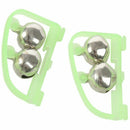 5 Pcs Double Bell Fish Pole Rod Fishing Light Alarm Bells Green Q4A4