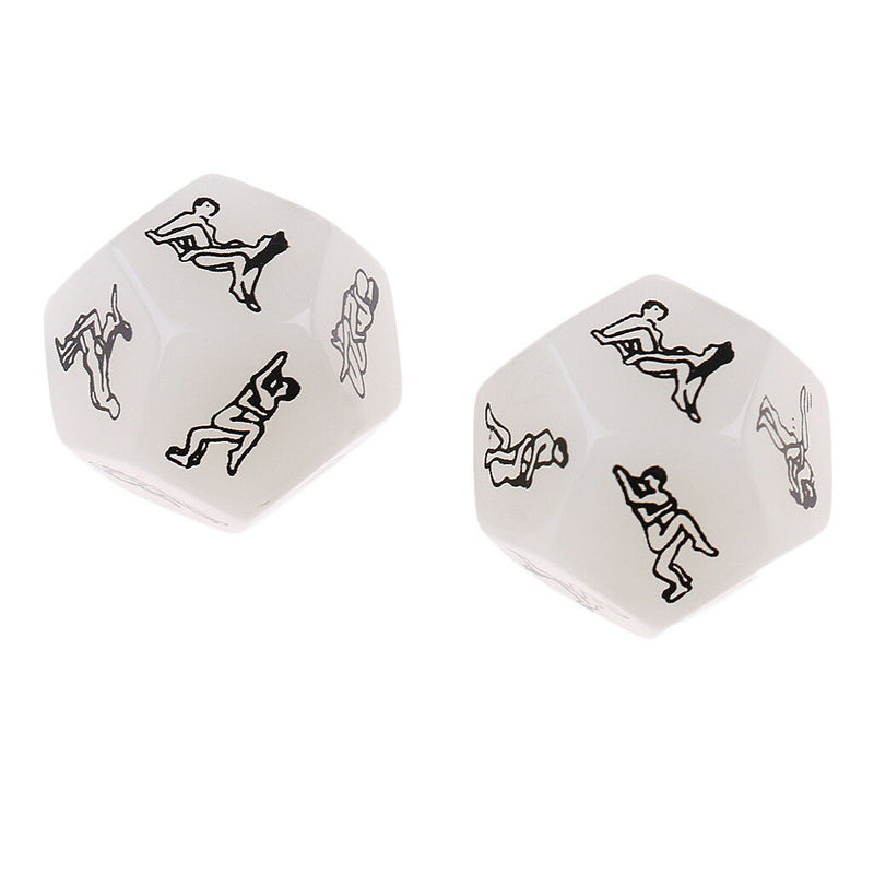 Let Your Roll Decide~D12 Foreplay Dice Game~2 Pieces~Glow in the Dark