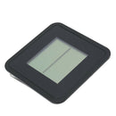 Indoor Plastic Thermometer Hygrometer Clock Room LCD Display 12/24h