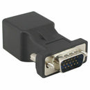 HGA66 Cat5/Cat6/RJ45 VGA Extender Adapter, VGA 15 Pin Male to RJ45 Female N