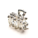 5X Great Sweet Crystal Rhinestone Flower Mini Hair Claws Clips Pin Clampsã€New ME