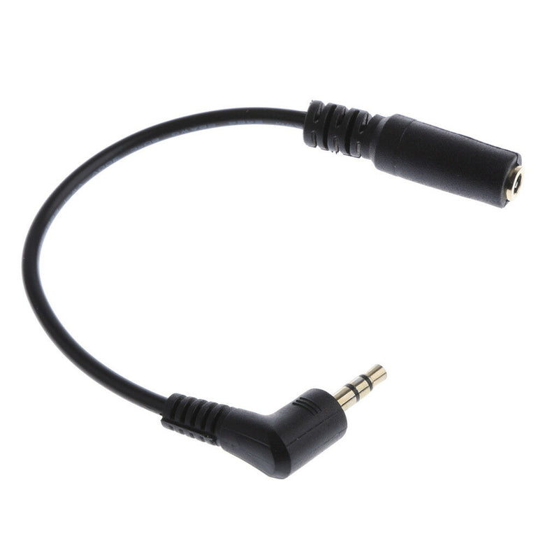 Right Angled 3.5mm 3pole Audio Stereo Male to 4 Pole Female Extension Cable