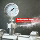Dual Scale 1/8 NPT Manometer Dial Digital Pneumatic Hydraulic Pressure Gaugel