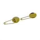 10x Copper Safety Pin Fit 20mm Cabochon Cameo Settings Brooch Lapel Pin Tray