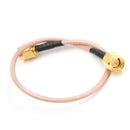 New 8" Length SMA Male to SMA Male Connector Pigtail Cable MO