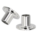 316 Stainless Steel Boat Rail Fitting Stanchion Base for 25mm Tube Sailingx2