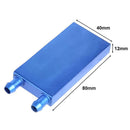 80x40x12mm Aluminium CPU Graphics Card Hard Disk Water Cooling Cooler Waterb A