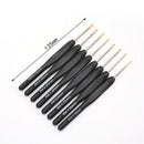 8Pcs/set Black Knitting Needles Crochet Hooks for Knit DIY Craft Loom ToolS Ew