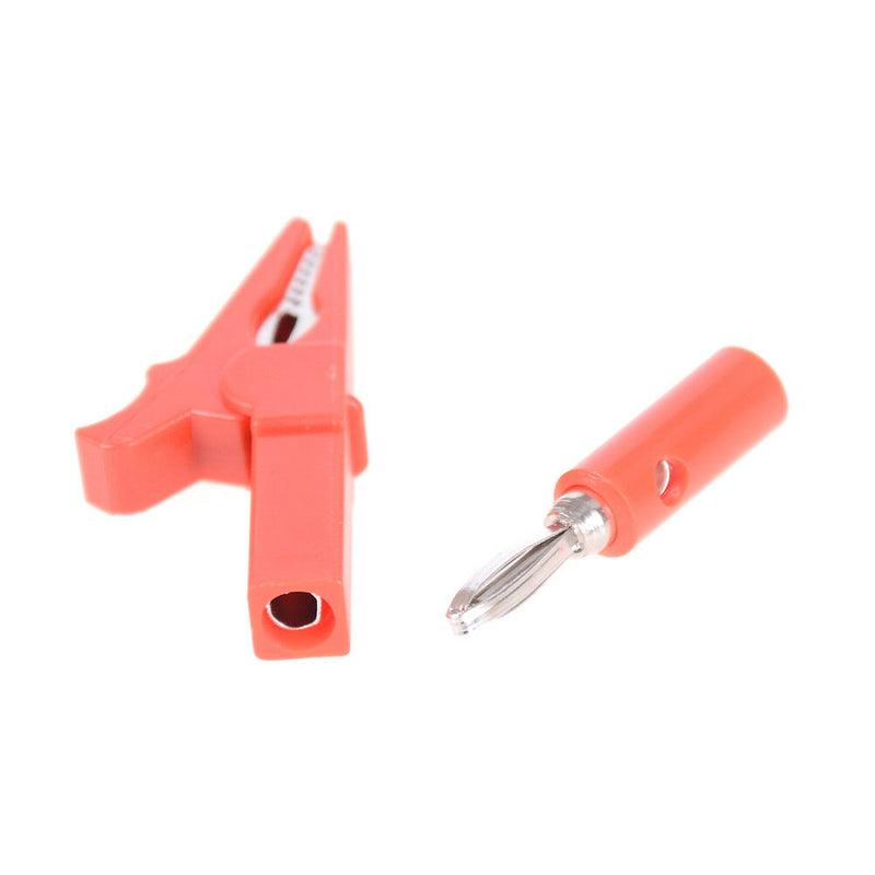 55MM Alligator clip + BANANA PLUG, test probe with 4mm Banana Plug Cable Clip Gw