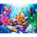 Painting By Numbers Kit DIY Sea World Hand Painted Canvas Oil Art Picture