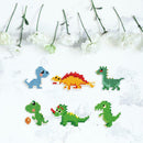 Child DIY Diamond Painting Round Drill Animal Dinosaur Stickers Phone Decor